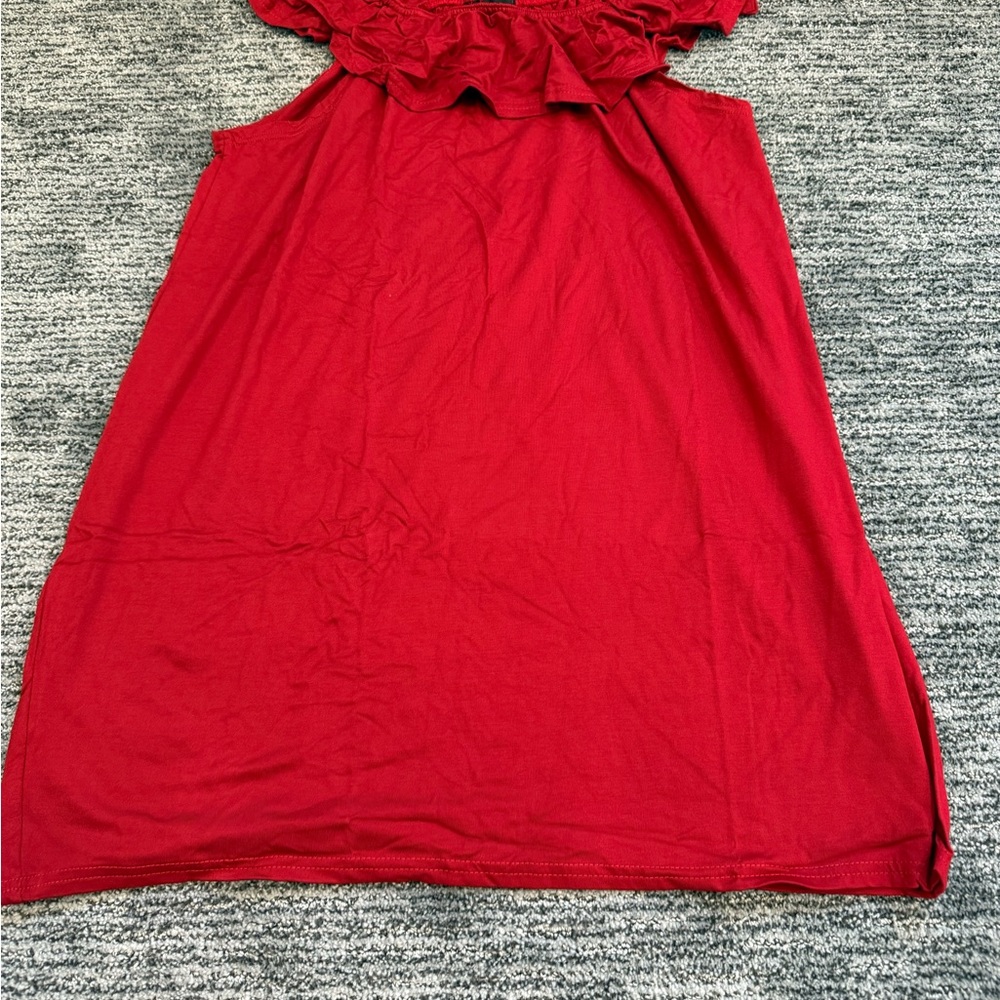 PrettyLittleThing Red Tunic Top